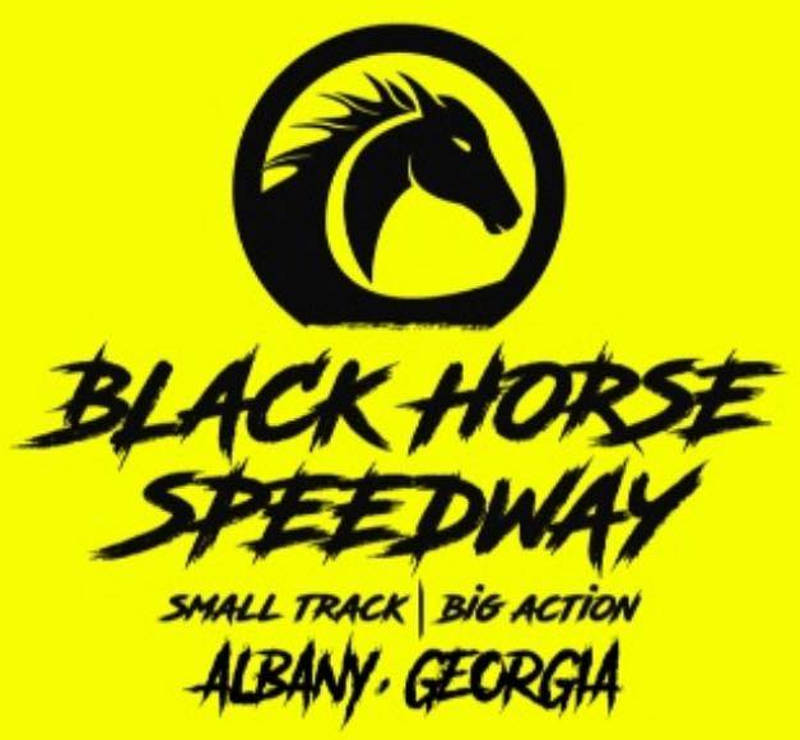 Black Horse Speedway race track logo