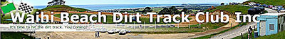 Waihi Beach Dirt Track race track logo