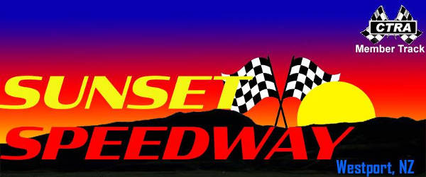 Sunset Speedway race track logo
