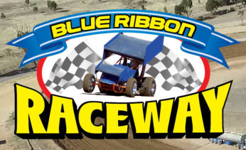 Blue Ribbon Raceway race track logo