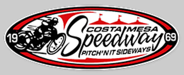 Costa Mesa Speedway race track logo
