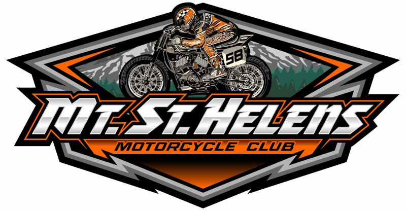 Mt St Helens Motorcycle Club race track logo